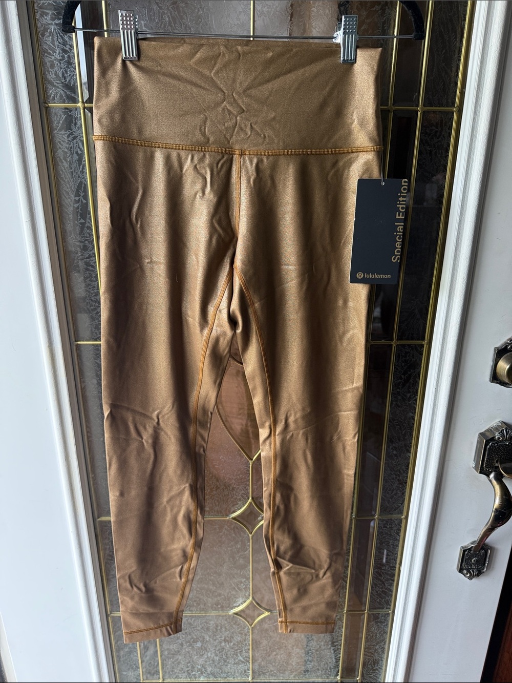 LULULEMON SPECIAL EDITION WUNDER UNDER 28in Metallic Bronze High-Waist Leggings